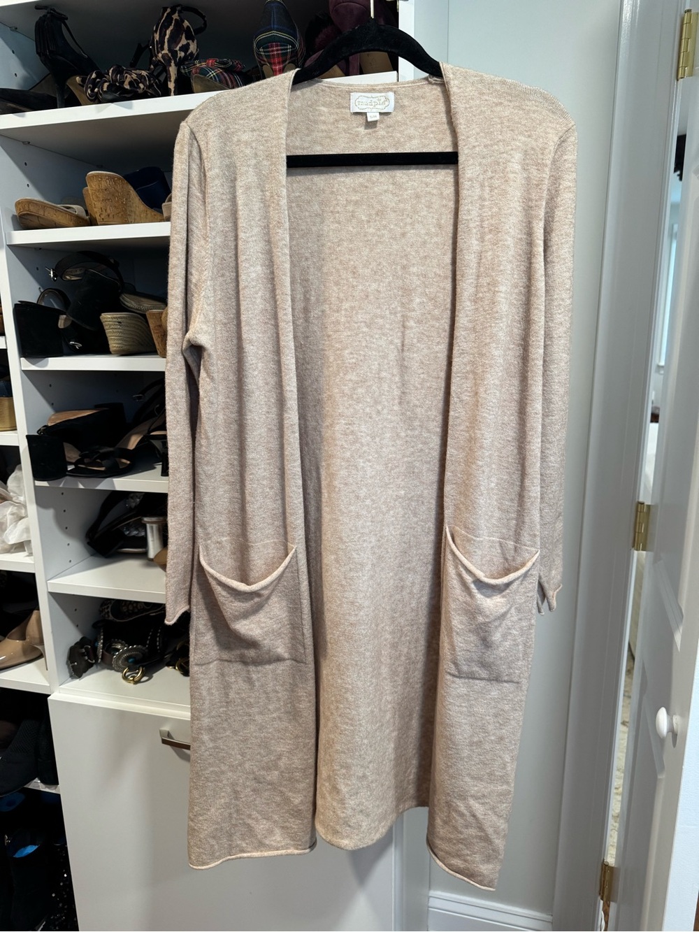 Mud Pie Long Open-Front Cardigan